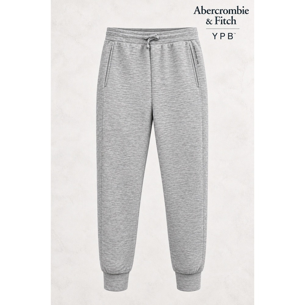 Abercrombie Kids YPB Heather Grey Active Joggers Size 15/16 Stretch Sweatpants